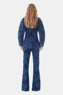 Lazer Denim Blazer | Mid Blue Stone