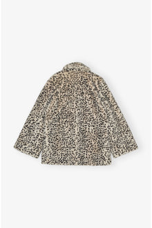 Leopard Faux Fur Jacket | Almond Milk