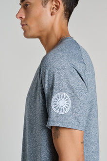 Lululemon | License To Train Short Sleeve | Heathered Indochine Blue