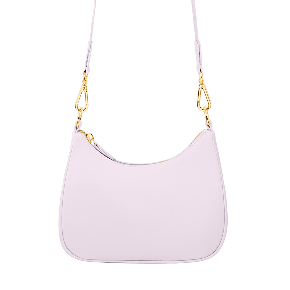 Curved Crossbody Bag | Lilac