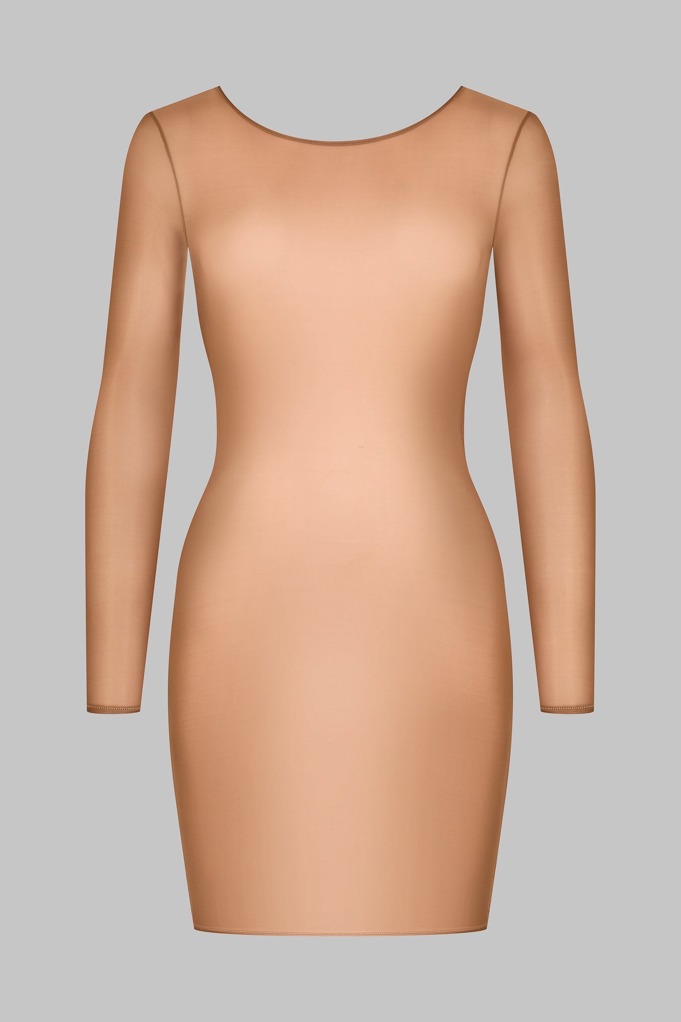 Short Open Back Long Sleeve Dress - French Kiss Light | Sienna