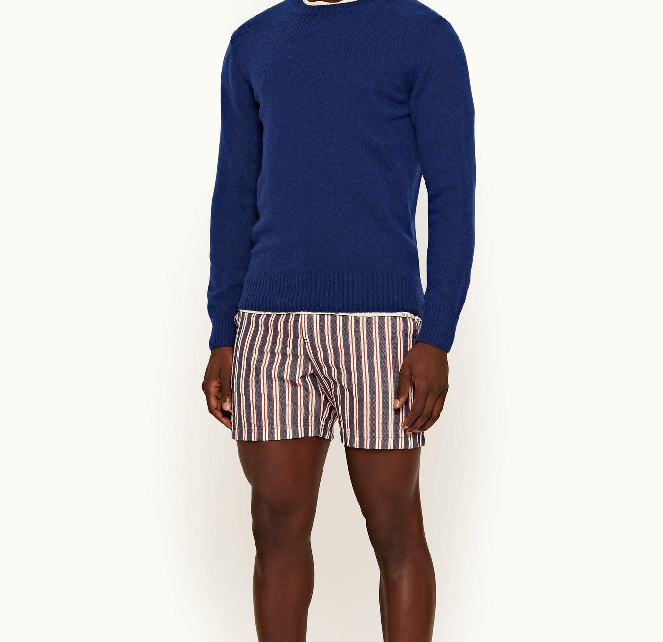 Lorca Alpaca Crew Neck Alpaca Knit Jumper | Bleu
