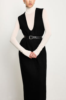 Louison Belt | Black & White & Silver