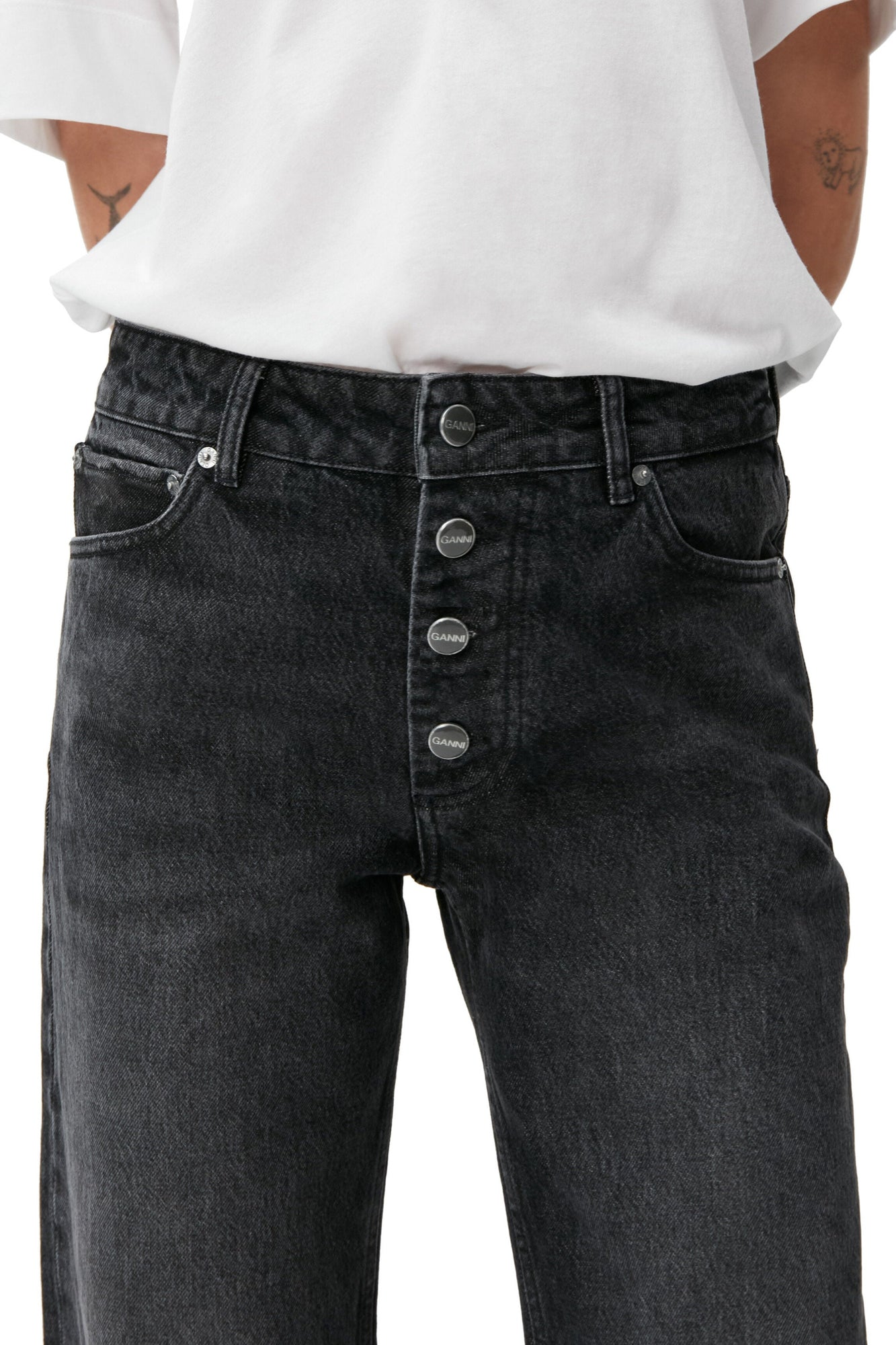 Lovy Jeans | Black/White Vintage