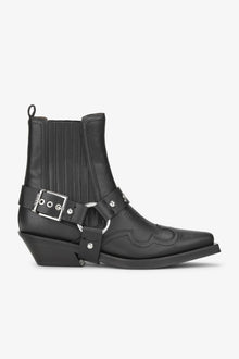 Low Cut Western Chelsea Boots | Black