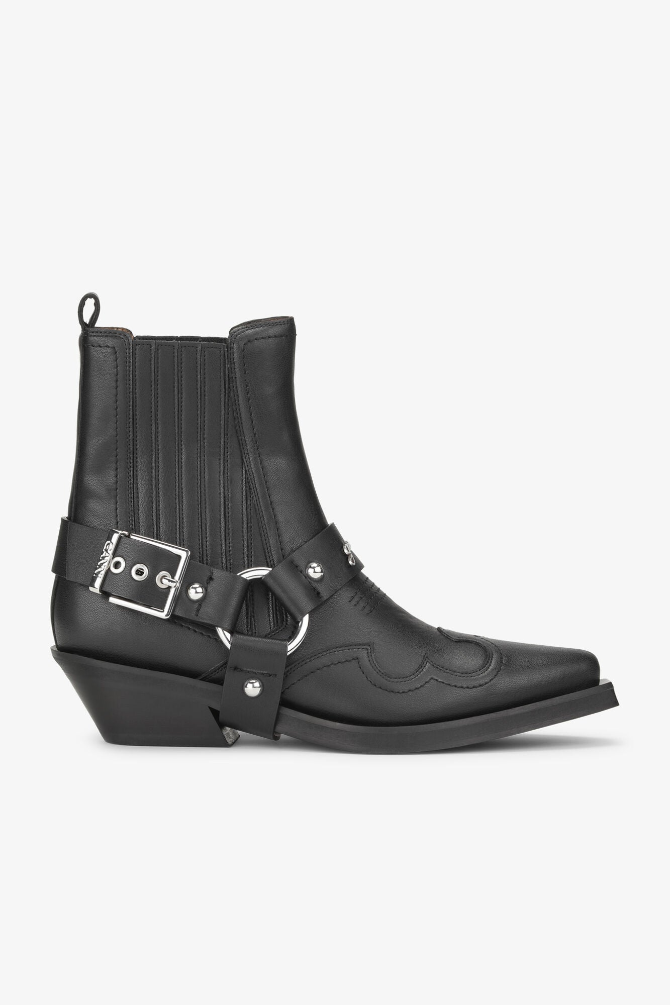 Low Cut Western Chelsea Boots | Black