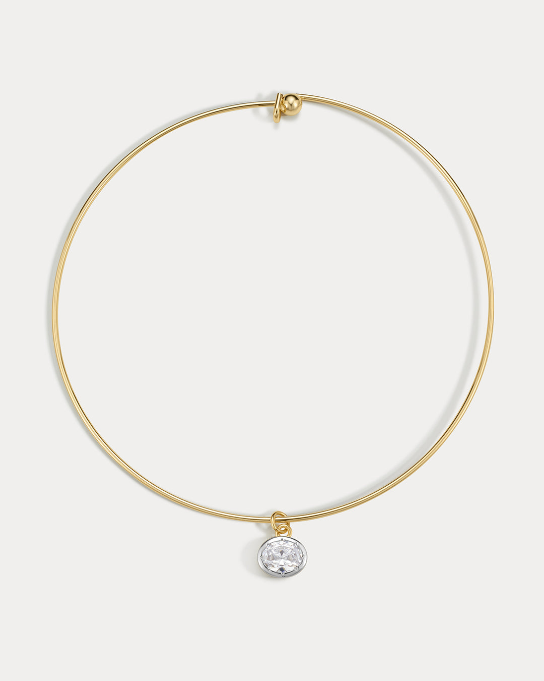 The Marais Pendant Wire Necklace | Gold/Silver