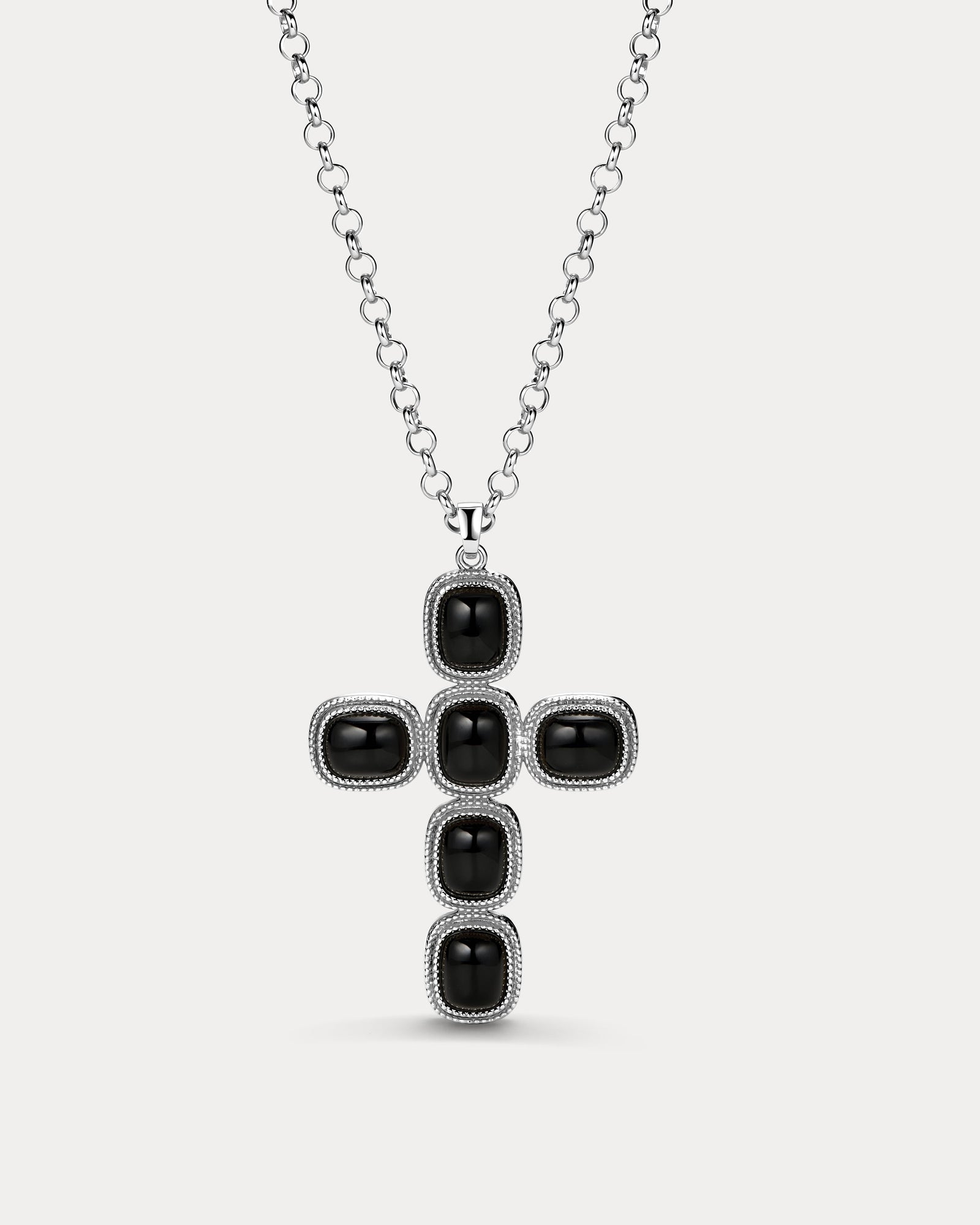 The Midnight Mesa Cross Necklace | Silver