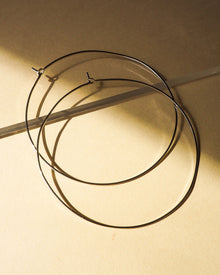 Capri Wire Hoops | Silver