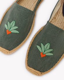 Men's Original Espadrille | Embroidery | Cardenxe - Vintage Green - Men's Espadrilles - Cardenxe - Vintage Green - Soludos - 