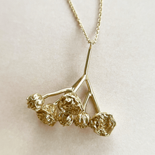 Women | Large Breath Cluster Necklace | 14k Yellow Gold