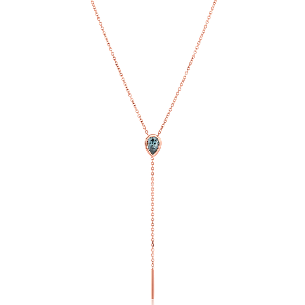 Women | Spinel Stillwater Lariat | 14k Rose Gold – Lavender Spinel