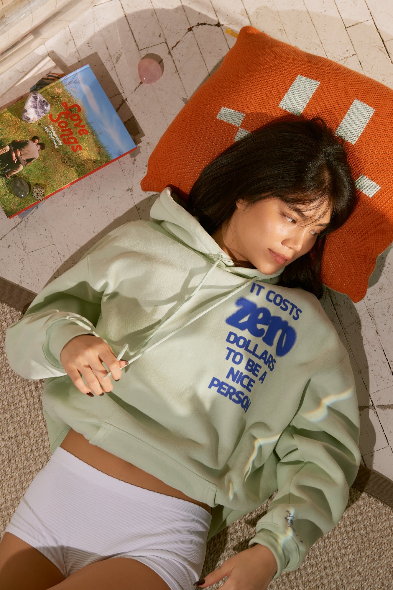 It Costs $0.00 To Be A Nice Person Hoodie | Mint
