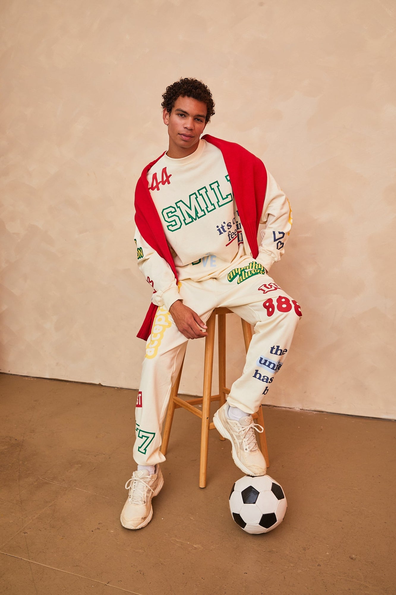 Affirmations Crewneck | Pearl Cream