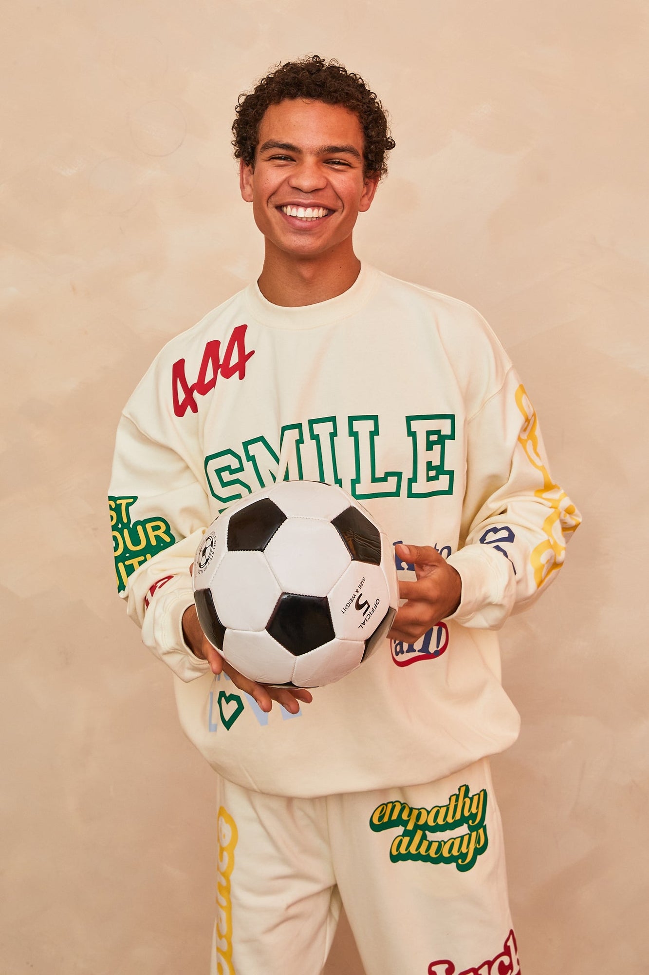 Affirmations Crewneck | Pearl Cream