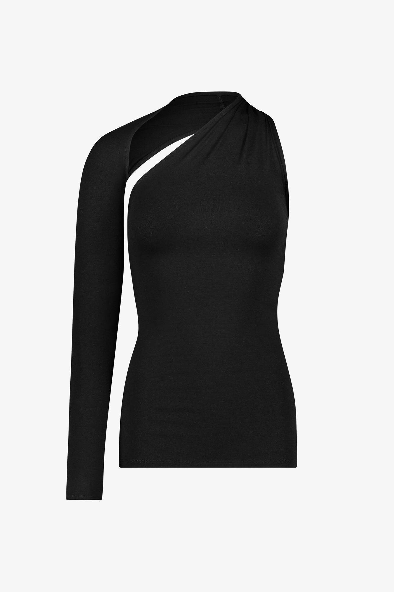 Manhattan One Shoulder Top | Black Ponte