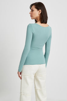 Montague Top | Slate Green
