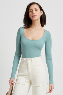 Montague Top | Slate Green