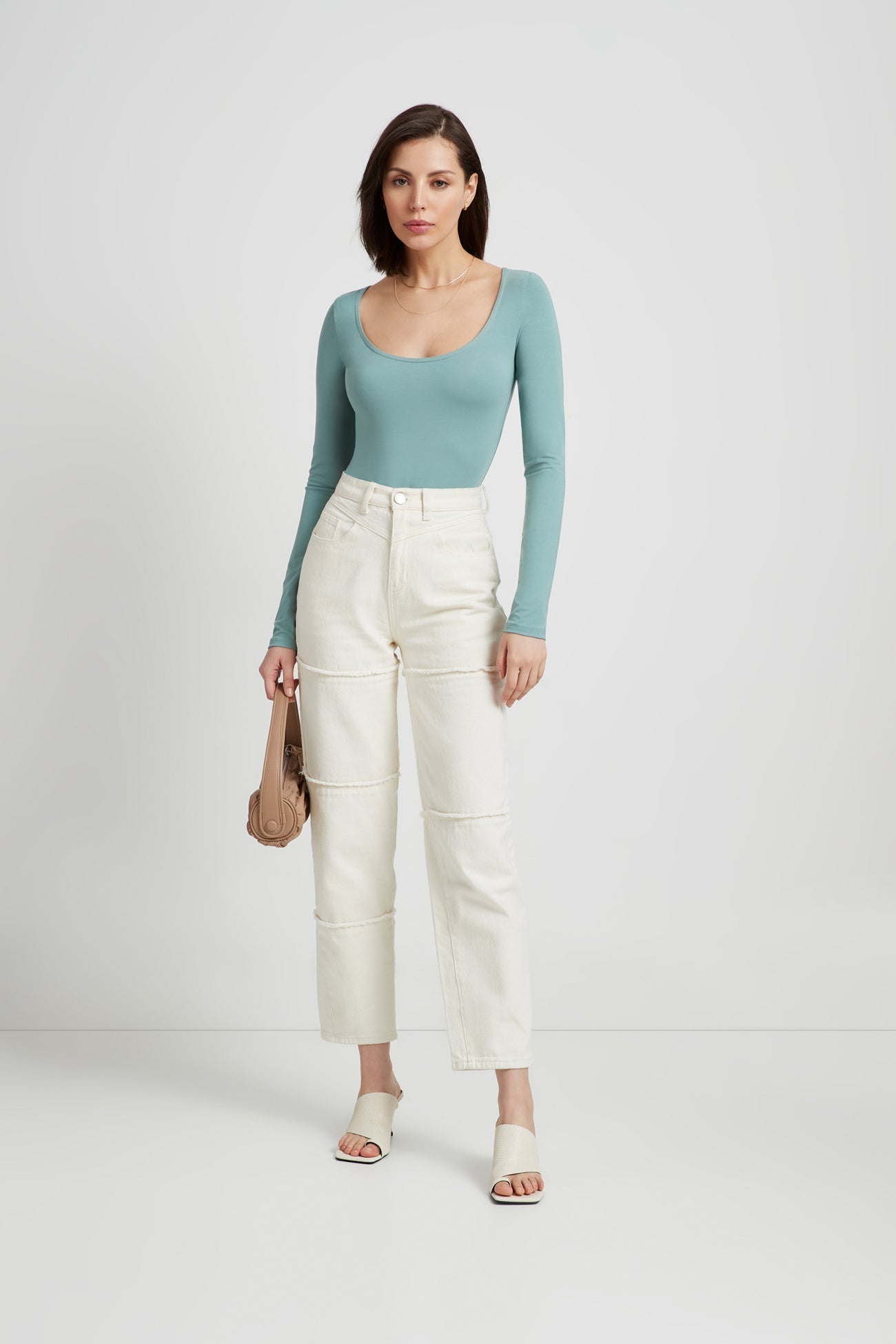 Montague Top | Slate Green