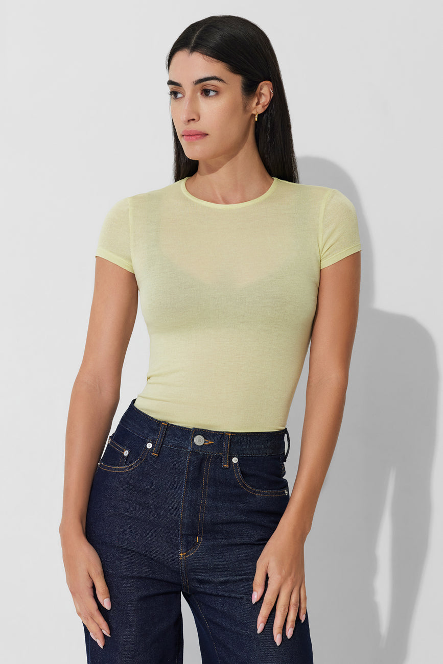 Sara Tee | Pale Yellow