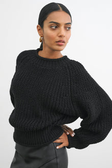 Lark Knit Sweater | Black