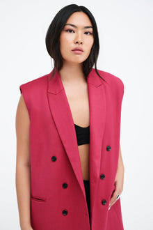 Selena Vest | Raspberry