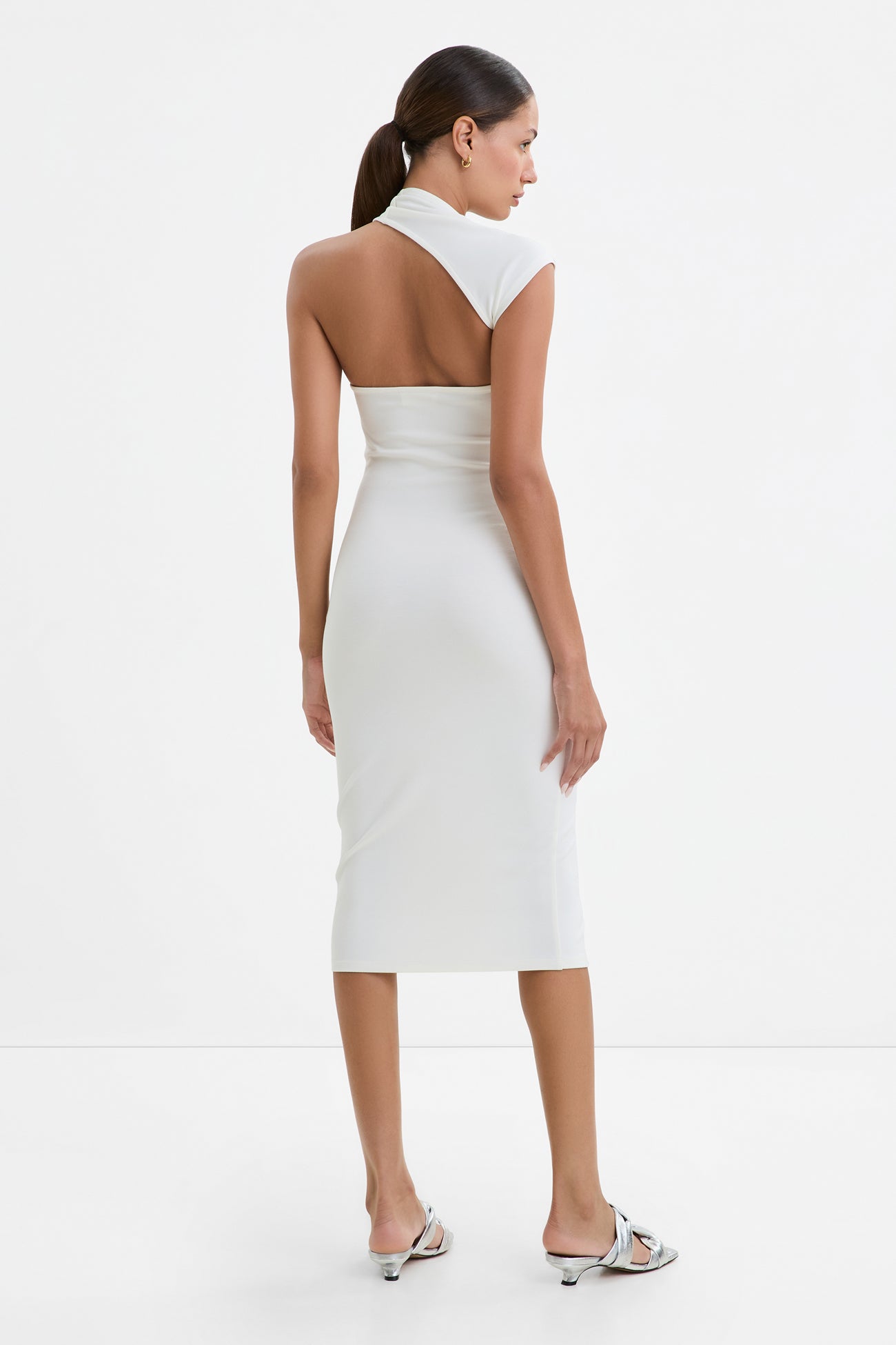 Manhattan Sleeveless Midi Dress | Off White