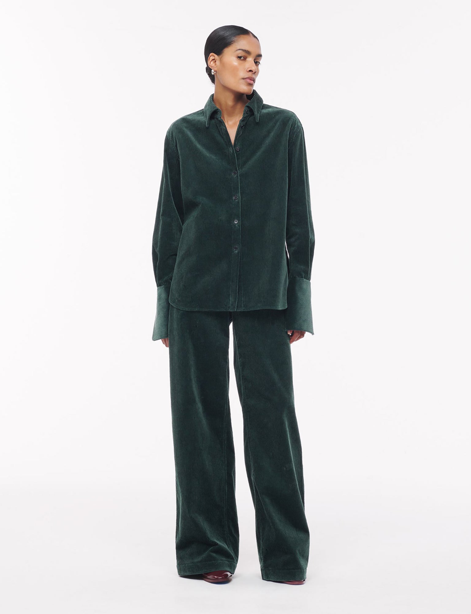 Men | Corduroy Shirt | Pine