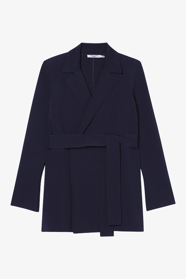 Still image of the merritt jardigan in navy | Still | Exclude