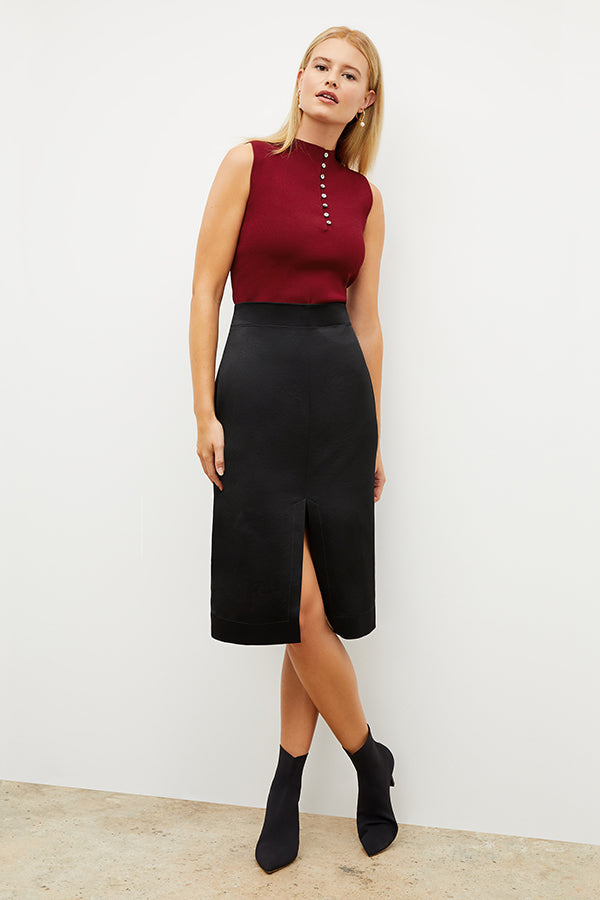 Image of a woman wearing the Penny Skirt in Black | Grid Hover | Exclude