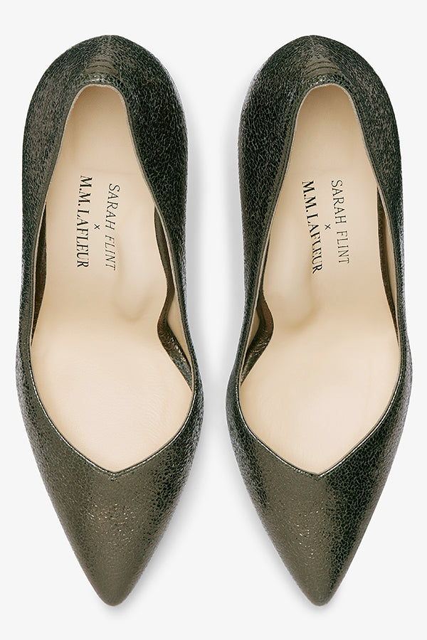 Packshot image of the sarah flint perfect pump in cypress crackle | Exclude