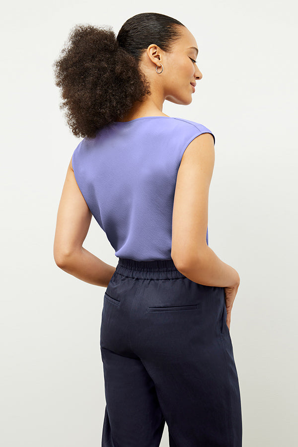 Front image of a woman wearing the Shane Pant - Everyday Twill in Night | Grid Hover | Exclude
