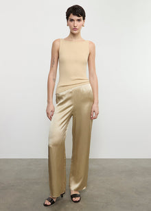 Military Rib Boatneck Tank | Blonde