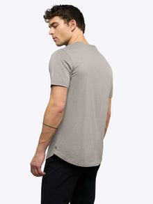 Mens | AO Henley Curve-Hem Tee | Signature-Fit PYCA Pro | Mourning Dove
