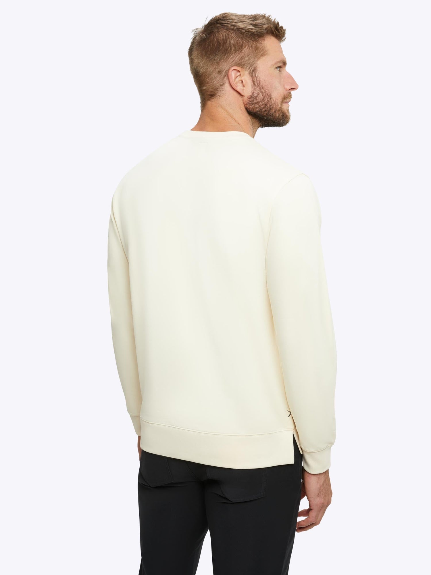 Mens | Hyperloop Pullover Split-Hem | Signature-Fit | Ivory