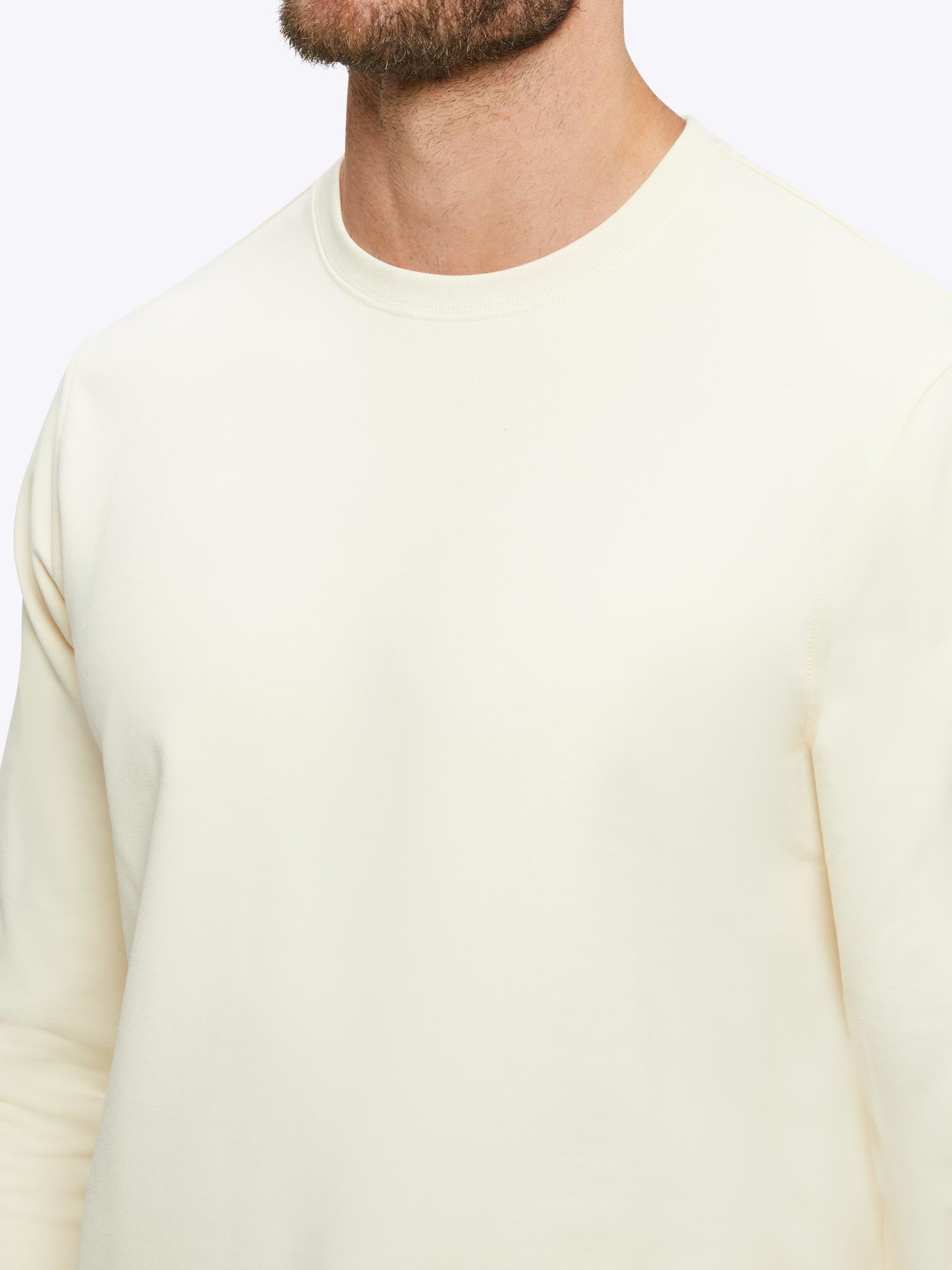Mens | Hyperloop Pullover Split-Hem | Signature-Fit | Ivory