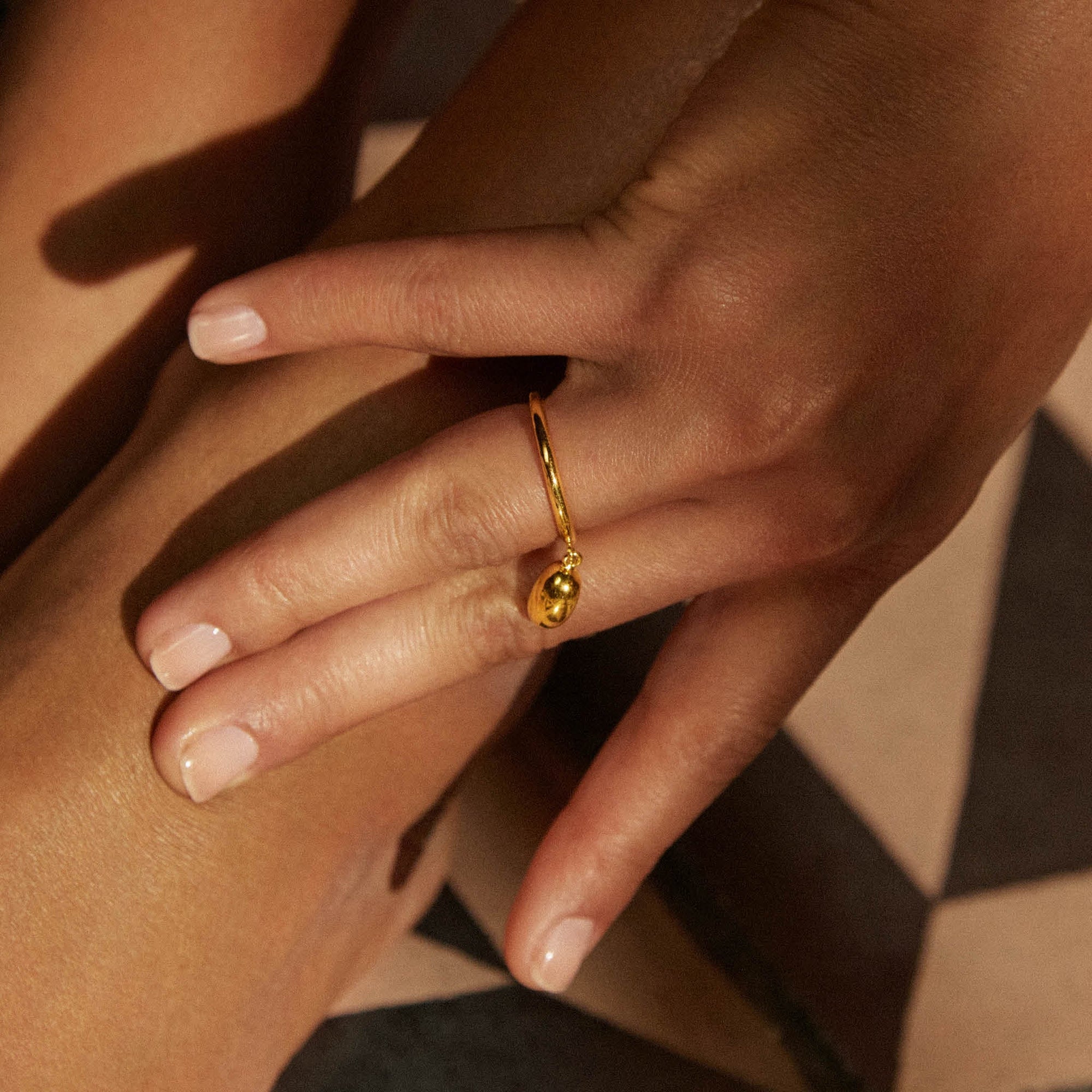 Bean Ring | 18K Gold Plated