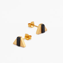 Dart Earrings | 18K Gold Plated | Onyx