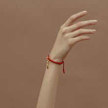 Snake Bracelet | 18K Gold Plated | Red String