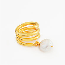 Cam Ring | 18K Gold Vermeil | Freshwater Pearls