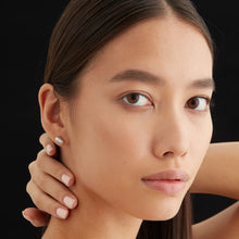 Mini Bean Earrings | Silver