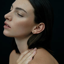 Decimal Earrings | 18K Gold Plated | Onyx