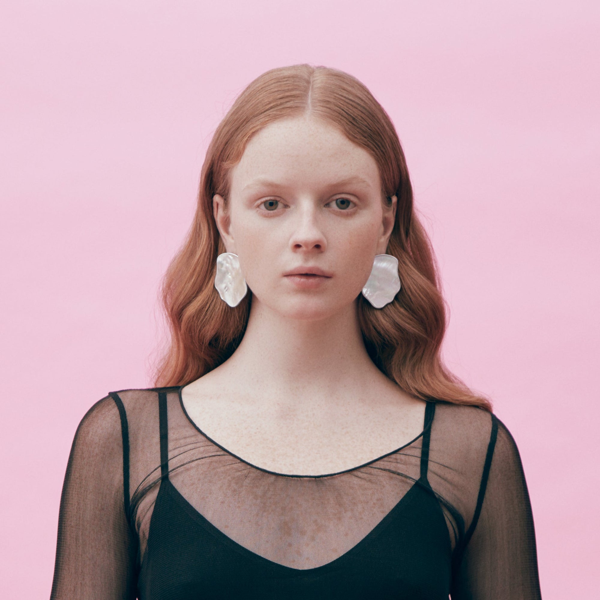 Wynona Earrings | 18K Gold Plated | Mother of Pearl