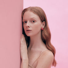 Pietra Earrings | Silver | Coral