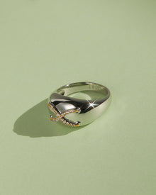 Mariner Cross Ring | Gold | Cubic Zirconia