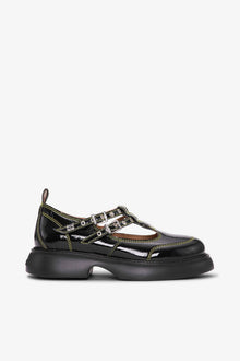 Mary Jane Shoes | Black/Yellow
