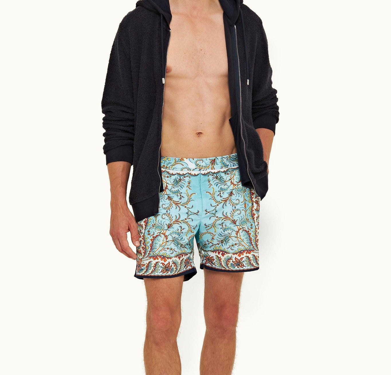 Mathers Zip-Thru Hooded Sweatshirt | Dark Nocturnal Navy