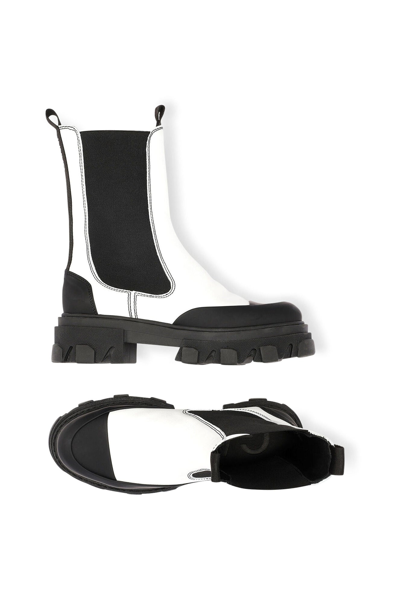 Matte Mid Chelsea Boots | Egret