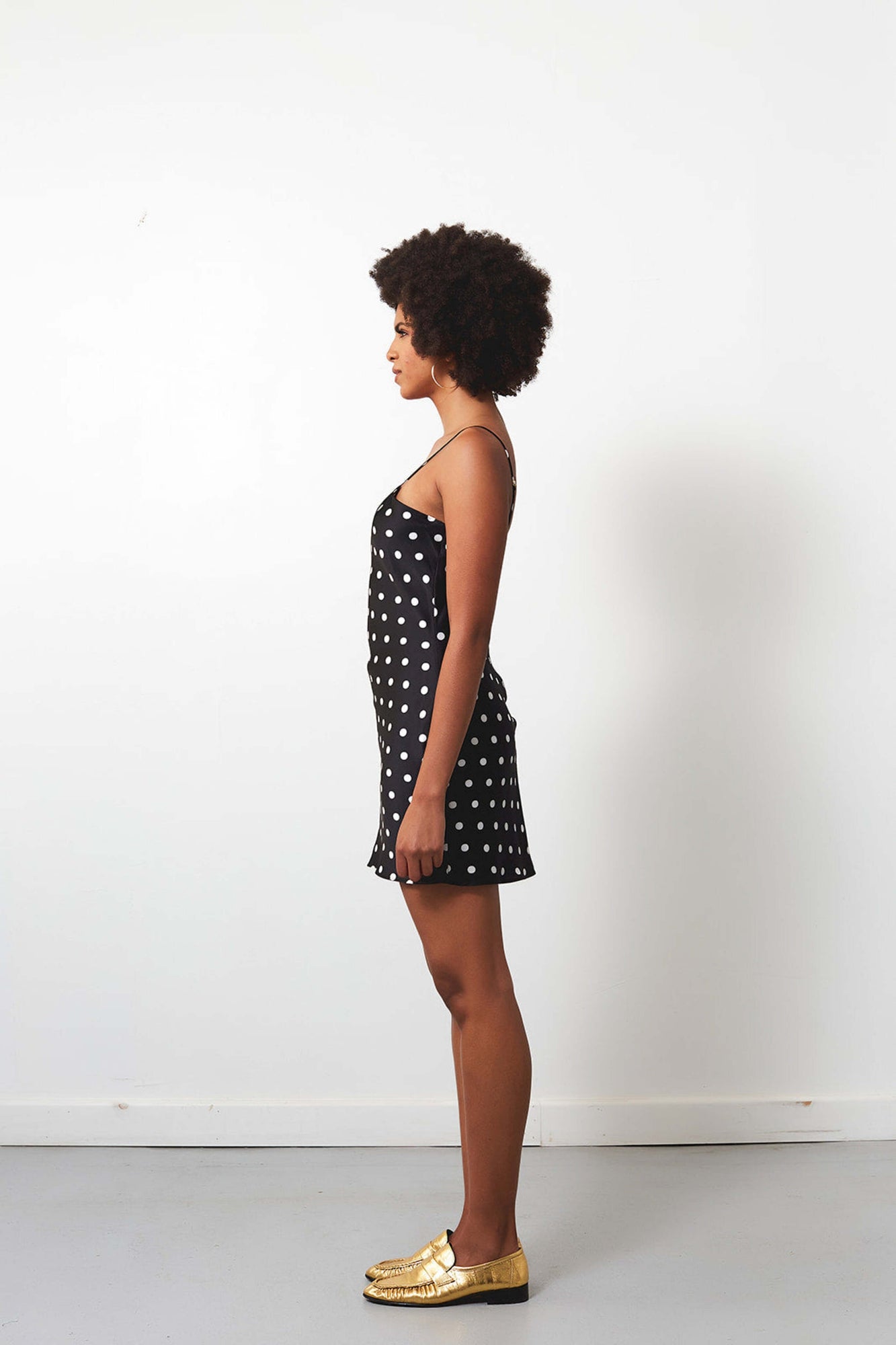 Exclusive Polka Dot Slip Dress