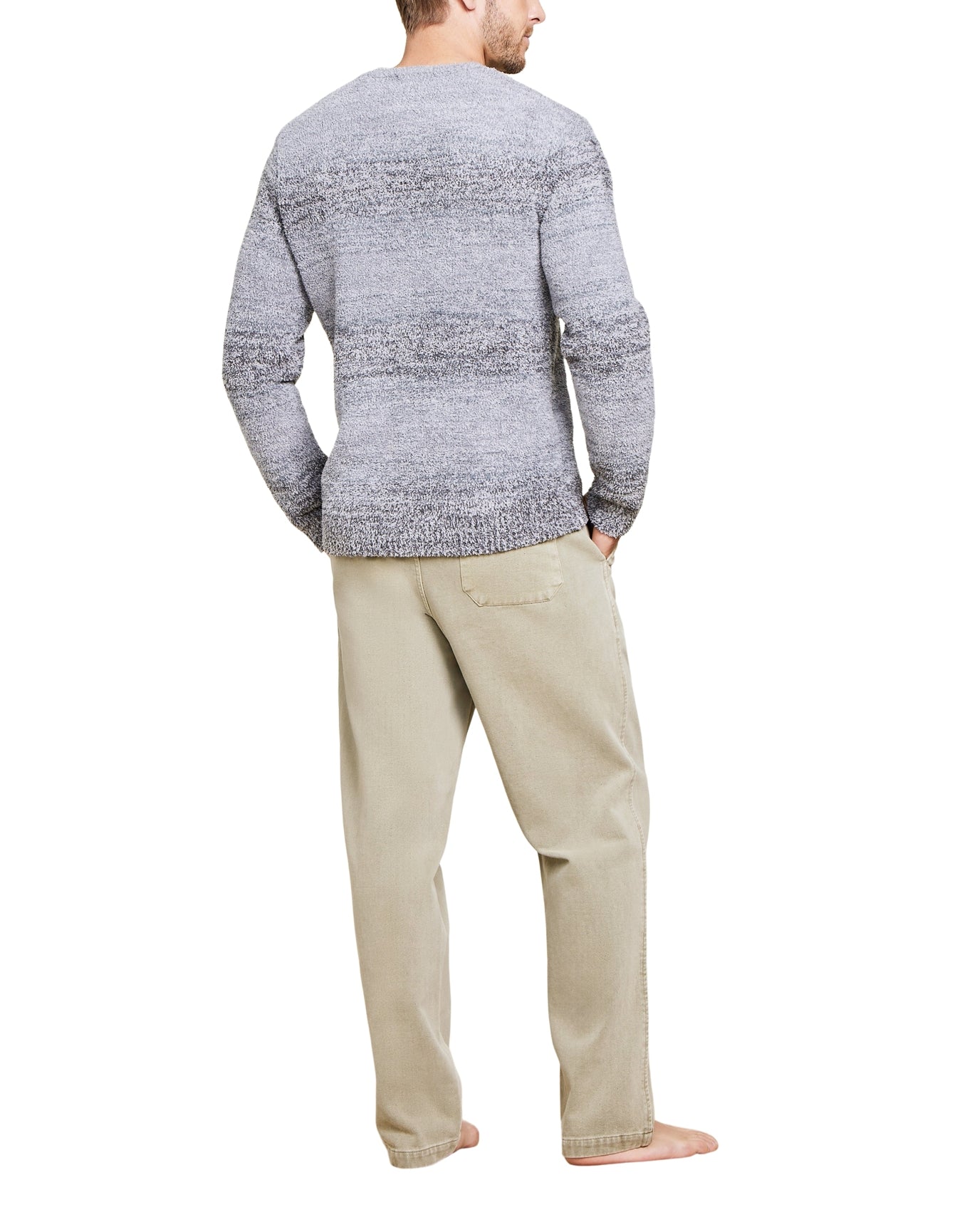 Men | Cozychic Ombre Pullover | Dark Gray Multi